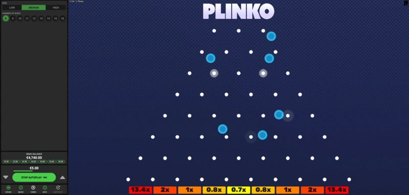 Plinko game